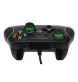 Stuff Certified® Manette de jeu pour Xbox One / PC - Manette de jeu avec vibration noire