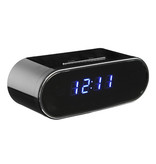 SpiedCat Alarm Clock with Camera and WiFi - Wireless Smart Home Security Night Vision