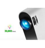 AUN Mini proiettore LED W18 - Mini Beamer Home Media Player
