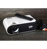 AUN Mini projecteur LED W18 - Mini Beamer Home Media Player