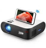 AUN W18C Mini Projektor LED z Mira Cast - Mini Beamer Home Media Player