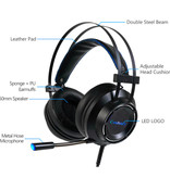 Cosbary Auriculares para juegos Auriculares estéreo con sonido envolvente 7.1 Auriculares con micrófono para PlayStation 4 / PC