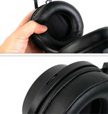 Cosbary Casque de jeu Écouteurs stéréo Écouteurs à son surround 7.1 avec microphone pour PlayStation 4 / PC