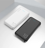 FLOVEME Chargeur de batterie de secours externe 10 000 mAh Powerbank noir