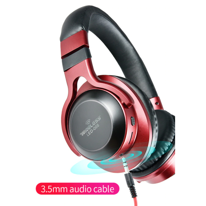 HANXI Słuchawki bezprzewodowe Słuchawki bezprzewodowe Bluetooth 3D Stereo Gaming Blue