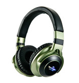 HANXI Drahtlose Kopfhörer Bluetooth Drahtlose Kopfhörer 3D Stereo Gaming Green