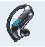 Stuff Certified® Auriculares inalámbricos con gancho para la oreja - Control táctil - TWS Bluetooth 5.0 Auriculares inalámbricos Auriculares Auriculares Auriculares Negro