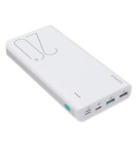 Romoss Sense 6 Caricabatteria Caricabatteria Batteria di Emergenza Esterno 20.000mAh Power Bank Bianco