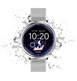 Rundoing NY12 Montre Smartwatch de luxe Fitness Tracker d'activité iOS Android - Argent
