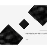 CRRJU Reloj de cuarzo - Movimiento de lujo Anologue para hombres y mujeres - Negro-Plata