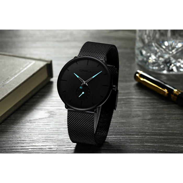 CRRJU Quartz Watch Anologue Luxury Movement for Men and Women