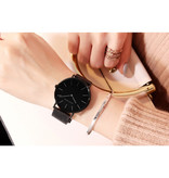 Hannah Martin Reloj para mujer - Correa de malla con movimiento anólogo para mujer - CH36-WYH