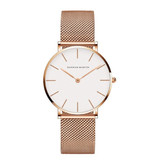 Hannah Martin Ladies Watch - Anologue Movement Mesh Strap for Women - CH36-WFF