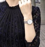 Hannah Martin Reloj para mujer - Correa de malla con movimiento anólogo para mujer - B36-WFF