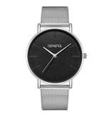 Geneva Luxury Ladies Watch - Anologue Movement Mesh Strap for Women