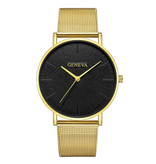 Geneva Luxury Ladies Watch - Anologue Movement Mesh Strap for Women