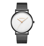 Geneva Luxury Ladies Watch - Anologue Movement Mesh Strap for Women