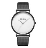 Geneva Luxury Ladies Watch - Anologue Movement Mesh Strap for Women