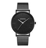 Geneva Luxury Ladies Watch - Anologue Movement Mesh Strap for Women