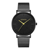 Geneva Luxury Ladies Watch - Anologue Movement Mesh Strap for Women