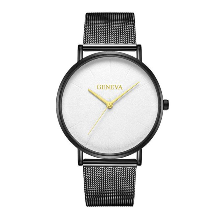 Geneva Luxury Ladies Watch - Anologue Movement Mesh Strap for Women