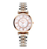 Meibo Ladies Crystal Watch - luksusowy zegarek Anologue dla kobiet