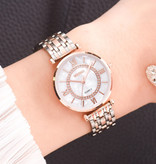 Meibo Ladies Crystal Watch - luksusowy zegarek Anologue dla kobiet