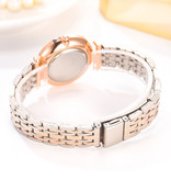 Meibo Ladies Crystal Watch - luksusowy zegarek Anologue dla kobiet