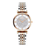 Meibo Ladies Crystal Watch - luksusowy zegarek Anologue dla kobiet