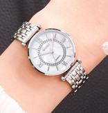 Meibo Ladies Crystal Watch - Anologue Luxusuhr für Damen