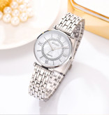 Meibo Ladies Crystal Watch - luksusowy zegarek Anologue dla kobiet