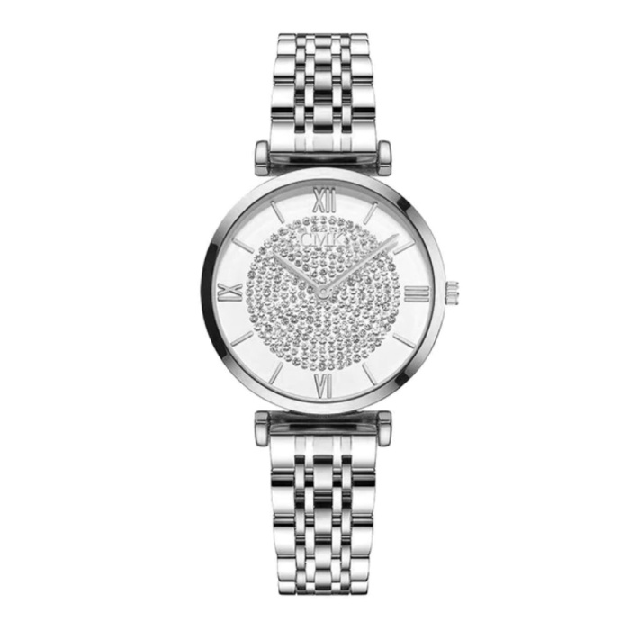 Meibo Ladies Crystal Watch - luksusowy zegarek Anologue dla kobiet