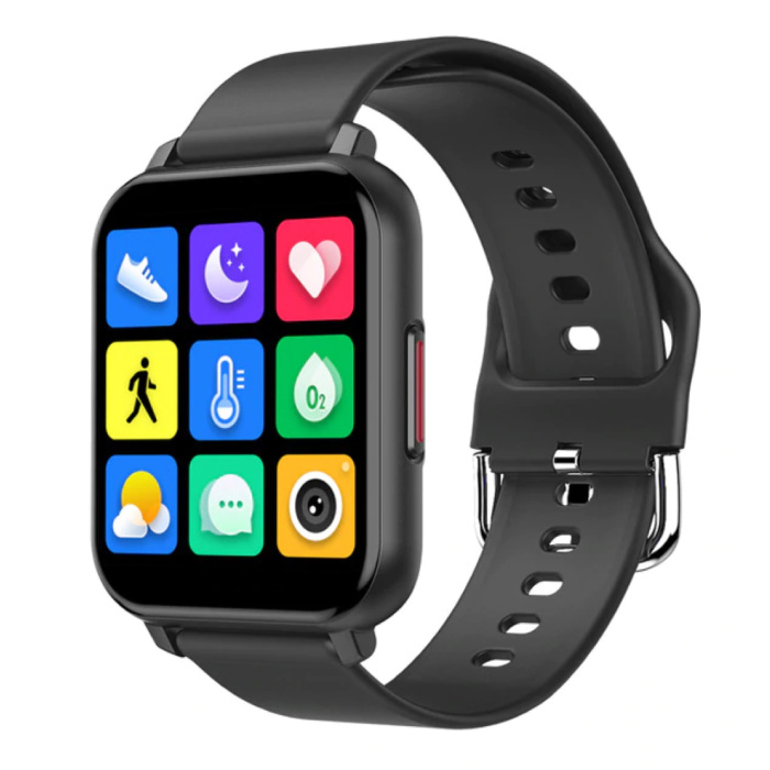 T82 Smartwatch Smartband Smartfon Fitness Sport Activity Tracker Zegarek IPS iOS Android iPhone Samsung Huawei Czarny
