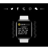 Nennbo T82 Smartwatch Smartband Smartfon Fitness Sport Activity Tracker Zegarek IPS iOS Android iPhone Samsung Huawei Czarny