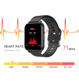 Nennbo T82 Smartwatch Smartband Smartphone Fitness Sport Aktivität Tracker Uhr IPS iOS Android iPhone Samsung Huawei Weiß