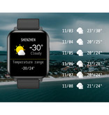 Nennbo T82 Smartwatch Smartband Smartphone Fitness Deporte Rastreador de actividad Reloj IPS iOS Android iPhone Samsung Huawei Rojo