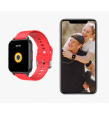 Nennbo T82 Smartwatch Smartband Smartfon Fitness Sport Activity Tracker Zegarek IPS iOS Android iPhone Samsung Huawei Red