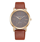 Yolako Quartz Watch Ladies - Anologue Luxury Watch for Women Brown