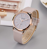 Yolako Quartz Watch Ladies - Anologue Luxusuhr für Damen Schwarz