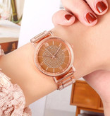 HEZHUKEJI Watch Luxury Ladies - Anologue Quartz Movement for Women Brown