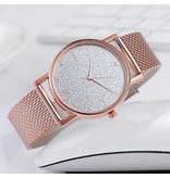 HEZHUKEJI Reloj de cuarzo para mujer - Movimiento anólogo de lujo para mujer, azul