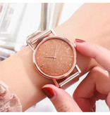 HEZHUKEJI Watch Quartz Ladies - Luxury Anologue Movement for Women Rose Gold