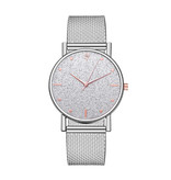 HEZHUKEJI Montre à quartz pour femme - Mouvement Anologue de luxe pour femme Argent