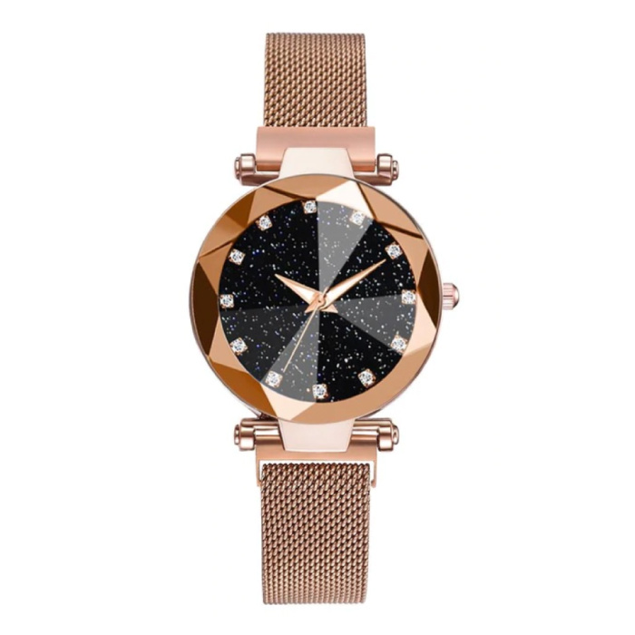 Starry Night Watch Ladies - Luxury Anologue Quartz Movement for Women Gold