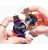 Yuhao Starry Night Watch Ladies - Luxus-Anolog-Quarzwerk für Damen Gold