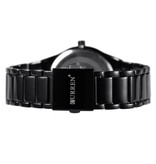 Curren Quartz Luxury Watch - Leather Strap Anologue Movement for Men - Stainless Steel - Black