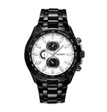 Curren Steel Watch for Men - Leather Strap Anologue Luxury Movement for Men Quartz