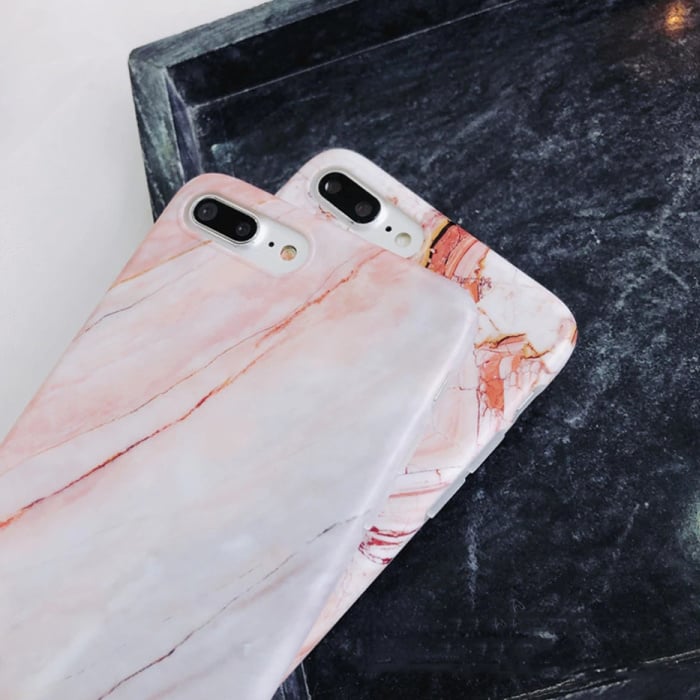 7 caso del iPhone de mármol Textura - Resistente a golpes Caso granito brillante | Stuff Enough