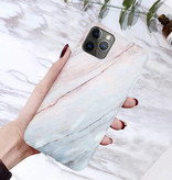 Moskado Funda para iPhone X Textura de mármol - Funda brillante a prueba de golpes Funda de granito Cas TPU