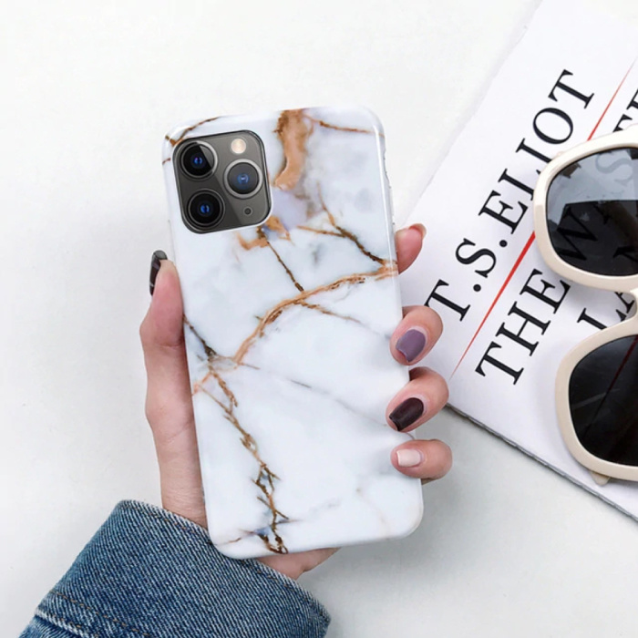 Coque iPhone 6 Marble Texture - Coque antichoc brillante Granite Cover Cas TPU